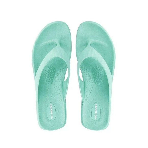 Okabashi | Shoes | Okabashi Womens Large Sea Glass Sandals Aqua | Poshmark